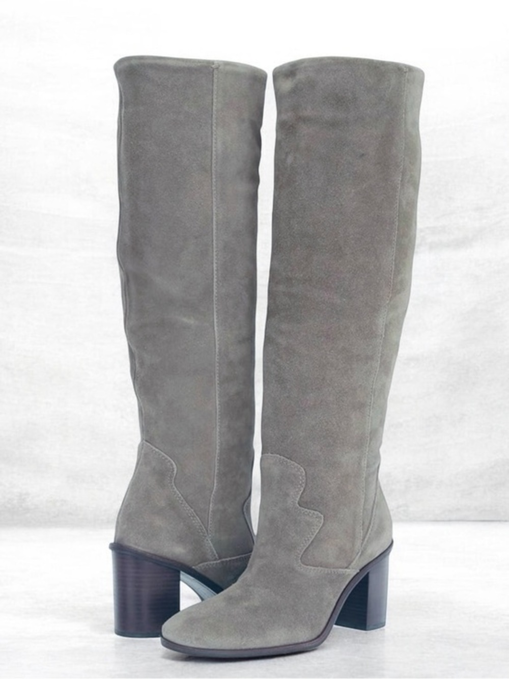 Lucky Brand Jolna Knee High Boot Sz 6.5 $231 gray grey